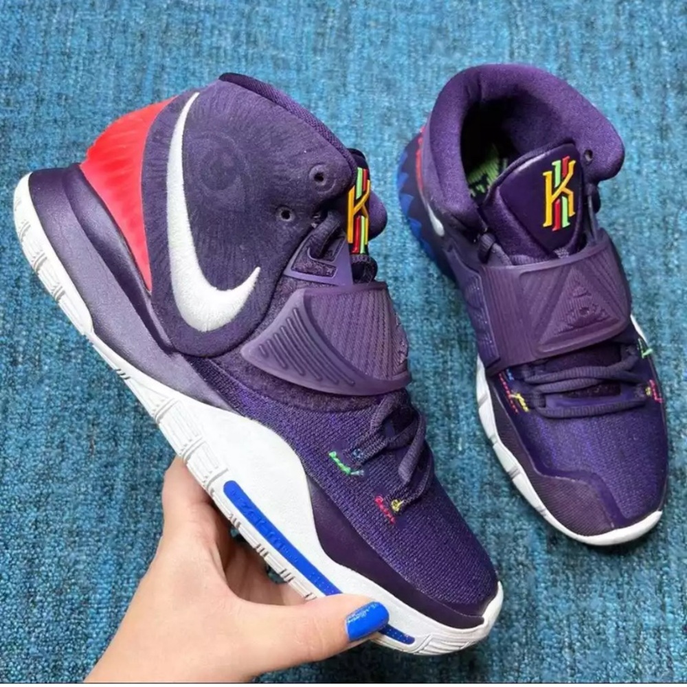 Nike Kyrie 6 Enlightenment Sneakers in Grand Purple Basketball Shoes.